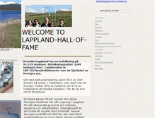 Tablet Screenshot of lappland-hall-of-fame.se